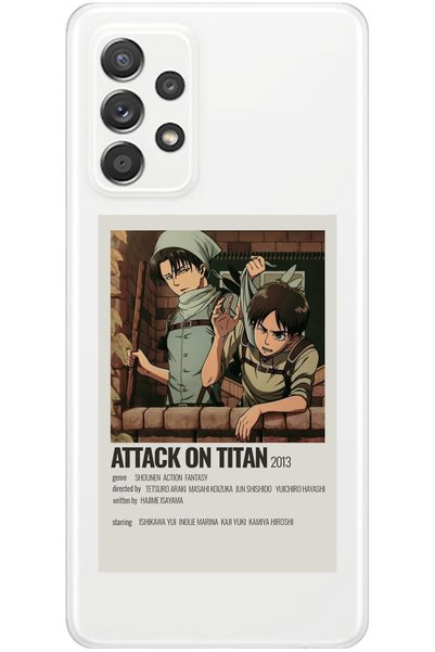 WANNA PROTECT حافظة هاتف سامسونج A52 Attack On Titan Levi من السيليكون الشفاف