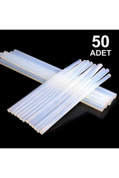 Hobialem 50 Adet, Ince Silikon, Sıcak Silikon, 7 Mm, Şeffaf Mum Silikon, Sıca...