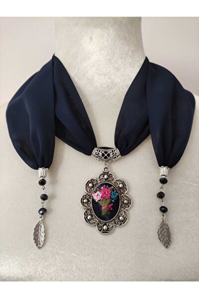 adilstore Eșarfă Brodată Manual Rococo Cusut Flr14