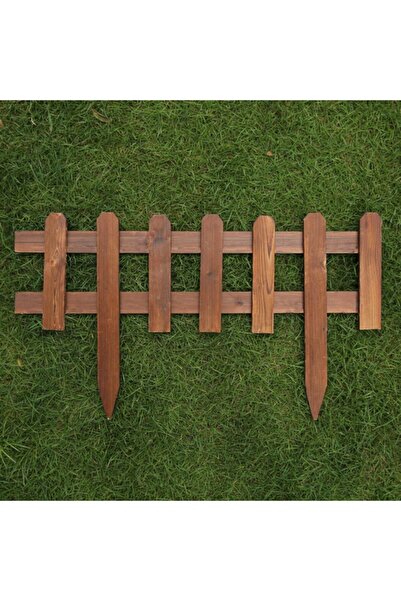 iAhşap (Toprak Üstü 20 cm) Bahçe Çiti Ahşap Bahçe çit dekor çit
