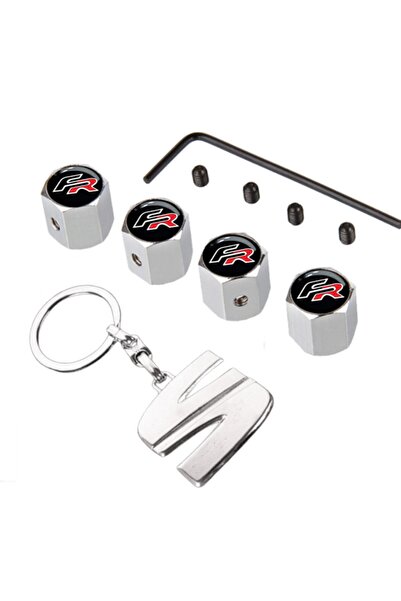 GARDENAUTO Κάλυμμα βαλβίδας με λογότυπο Seat Arona Fr, μοντέλο με κλειδί και ...