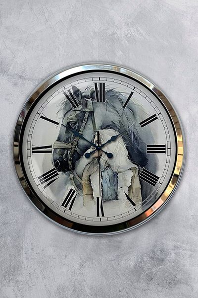 Kasva Concept Δώρο Ρολόι τοίχου μεταλλικό χρώμιο 40 εκ