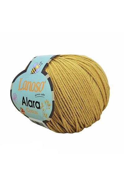 Lanoso Alara Βαμβάκι 50 γρ. Amigurumi Ipi 903 - Μουσταρδί Πλεκτό Σχοινί