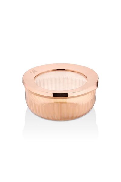 VİP AHMET Vp-067 Şeffaf Saklama Kabı Bakır 2'li Set > 2x800 ml