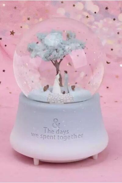 Genel Markalar Hayat Ağacı Altında Sevgililer, Büyük Boy Işıklı Müzikli Ve Pü...