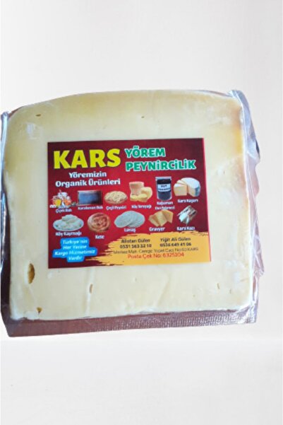 Kars Yöresel Eski Kaşar Peyniri 1 Kg Vakumlu