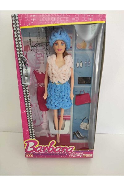 Mia El Örgülü Şık Elbiseli Barbara Bebek