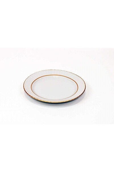 Kütahya Porselen Sedef Yaldızlı 17 cm Tatlı Tabağı 6 Adet