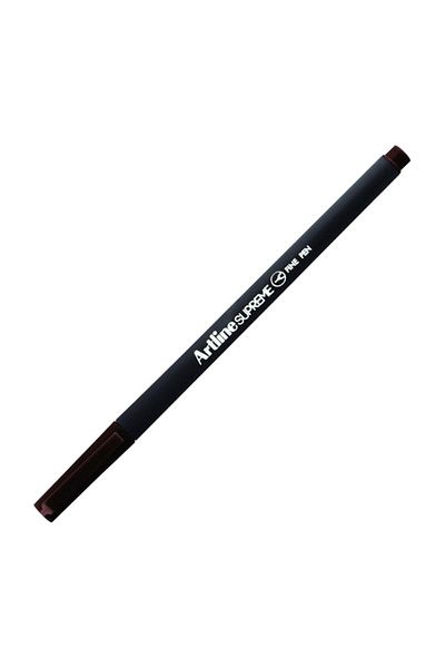 artline Supreme Fine Felt Tip Pen 0.4mm Dark Brown