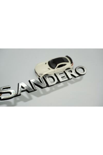 DK Tuning Bagaj compatibil Dacia Sandero crom ABS 3m 3d scris logo emblemă