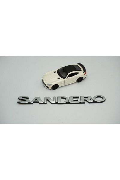 DK Tuning Bagaj compatibil Dacia Sandero crom ABS 3m 3d scris logo emblemă