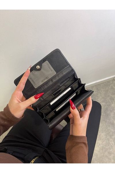 DERKON Genuine Leather Wallet That You Will Be Inspired with Additional Stylish Compartment with Plenty of Eyes