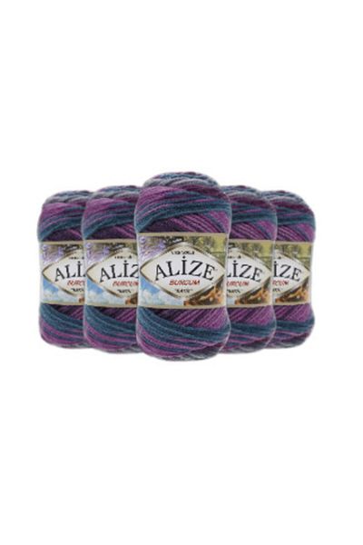 Alize Burcum Batik 3366 100gr X 5 bucăți