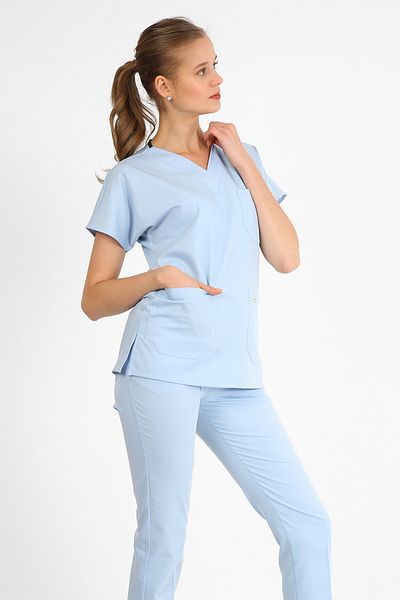 Owlet Medikal Set uniformă chirurgicală Baby Blue Lycra