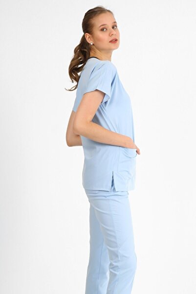 Owlet Medikal Set uniformă chirurgicală Baby Blue Lycra