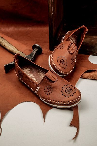 Lal Shoes & Bags Loyd (100%) din piele naturală, pantofi confortabili pentru femei, bronz
