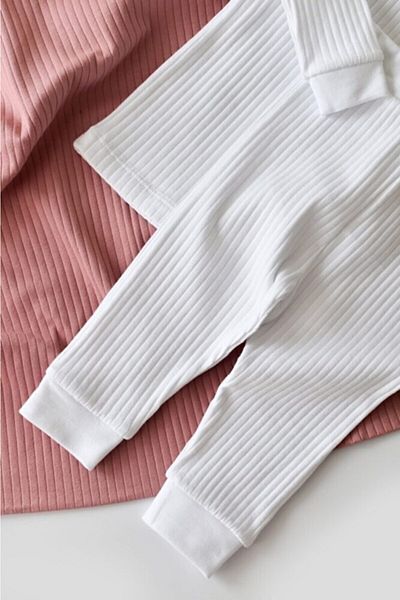 BabyCosy Organic Rib Baby Set - Lower & Upper Set - Csyr4511 - Rebebe