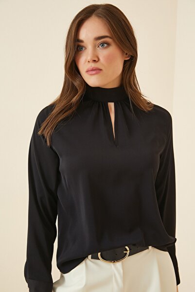 YAYA B.V / Damen-Bluse / Gewebte Bluse mit Plisseefalte