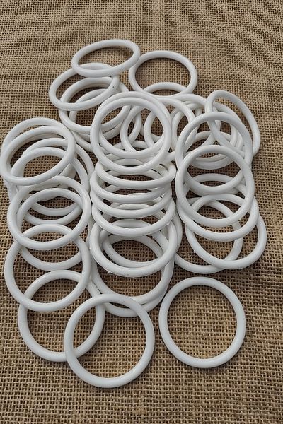 platin hediyelik 50 Pieces Fiber Ring Plastic Ring 5.8 Cm