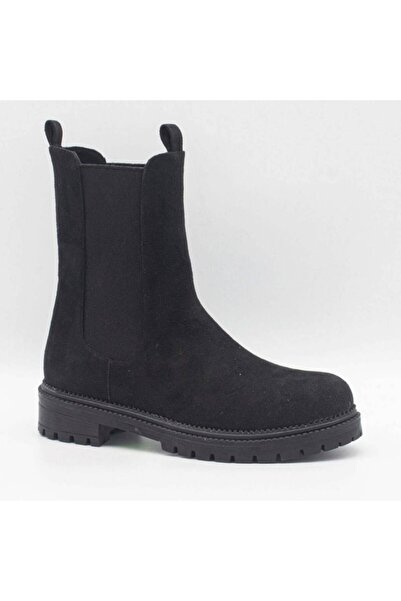 DUYGUSHOESBAG Women's Black Suede Boots