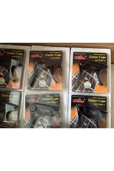 Alice A007dbk Professional Saz-guitar Kapo Clamp-black Color