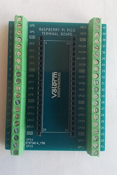 Raspberry Pi Pico Terminal Adaptör Board Vidalı Klemens Soketli