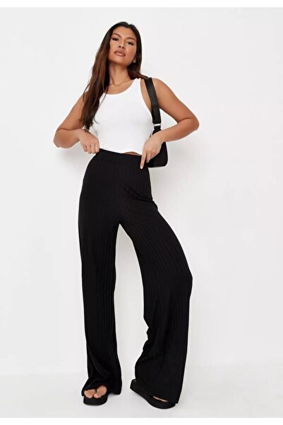 AS Anita Store Wide Leg Fitilli Triko Pantolon