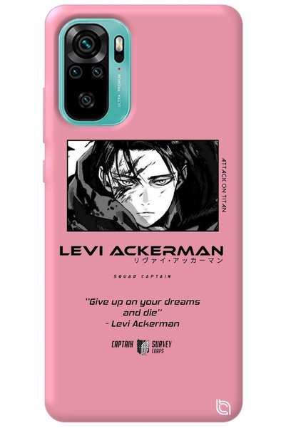 WANNA PROTECT Xiaomi Redmi Note 10 Pink Premium Velvet Inside Attack on Titan...