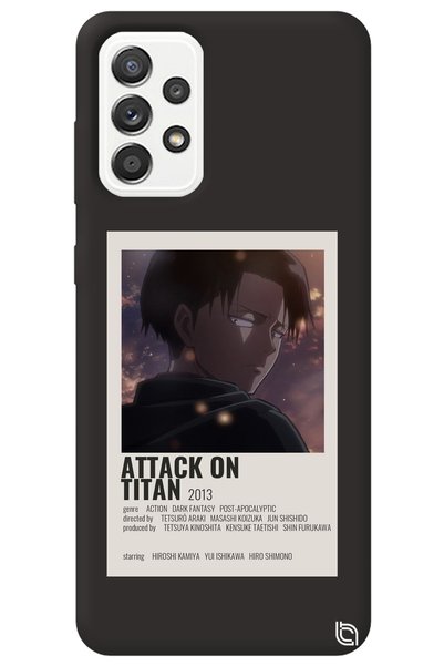 WANNA PROTECT Samsung Galaxy A72 Black Premium Velvet Inside Attack on Titan ...