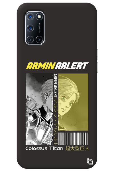WANNA PROTECT Oppo A72 Black Premium Velvet Inside Attack on Titan Patterned ...