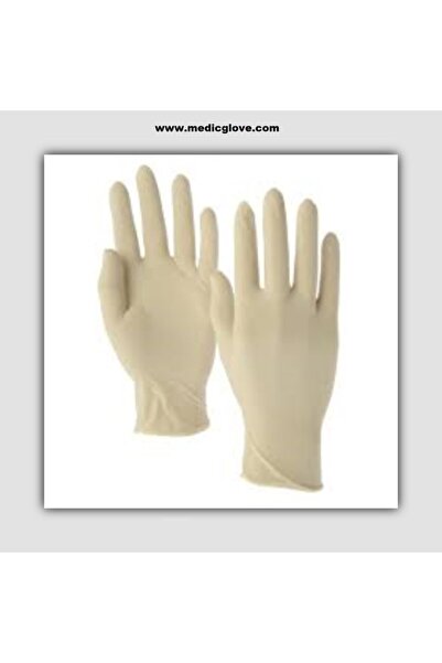 Lateks Pudralı Muayene Eldiveni 100'lü X 20 Paket - 1 Koli (medium)