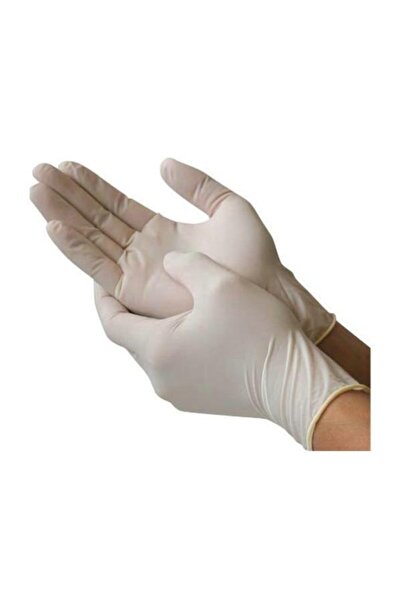 Lateks Pudralı Muayene Eldiveni 100'lü X 20 Paket - 1 Koli (large)