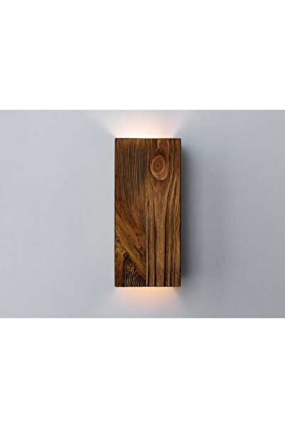 hü ma tasarım ve aksesuar Hüma Tasarım Yansıtma Tasarımlı Çift Yönlü Ahşap Salon Duvar Aplik Avize