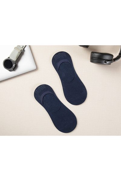 English Home Navy Blue 2-Pece Ανδρικές Βαμβακερές κάλτσες μπαλαρίνας - Καθημερινά