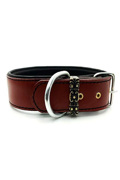 Tasma Market Dark Brown Soft Leather Dog Collar