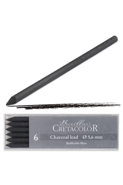 CretaColor Charcoal Soft Kömür Portmin Uç 5,6mm 6'lı 26001