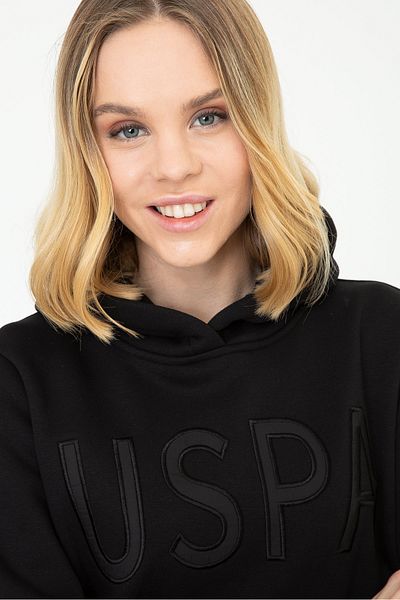 U.S. Polo Assn. Hanorac negru pentru femei