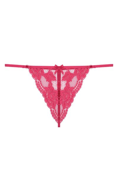 Zena 2-Piece Lace Front and String Back Women's String Panties