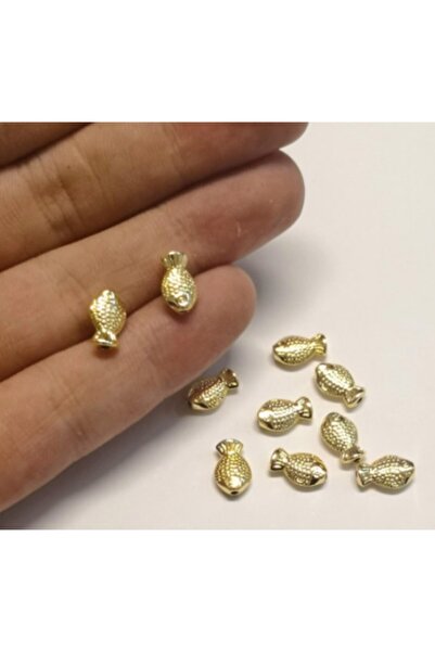 Lade صياد سمك مطلي بالذهب (6x10 ملم) - 10 قطع