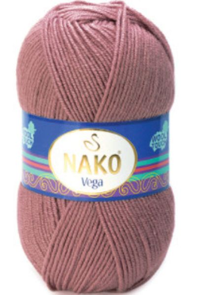 NAKO Vega Premium Acrylic Hand Knitting Thread 5 Pieces 11438 Dried Lilac