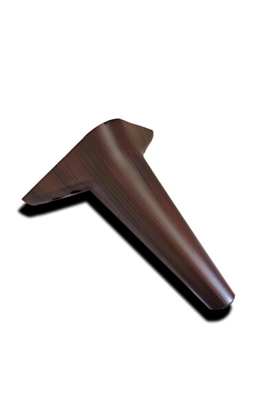 TepeAksesuar 4 Adet Konik Ayak 18 cm Ceviz  Koltuk  Kanepe Tv Ünitesi Puf Kom...