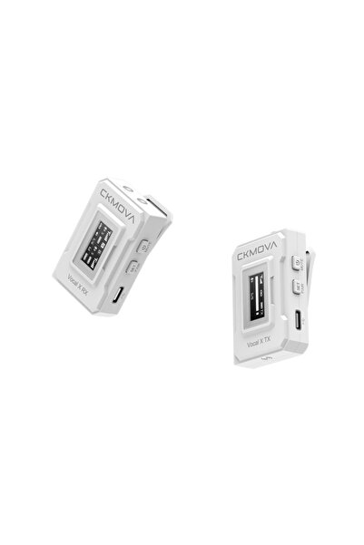 CKMOVA Vocal X V1w 2.4 Ghz Dahili Mikrofonlu Telsiz Mikrofon Seti Beyaz Renk