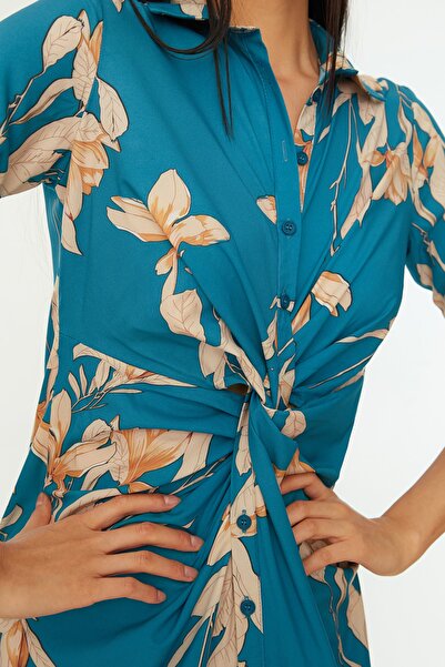 Trendyol Collection Multicolored Drawstring Detail Dress