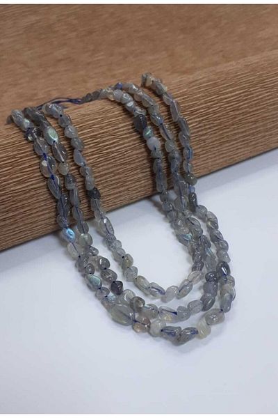 Yüksel Boncuk Σειρά από φυσική πέτρα 6mm Unshaped Labradorite