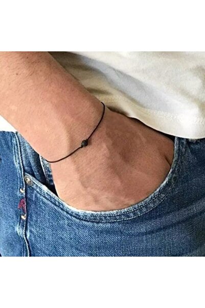 TakıConcept Hakiki Onix Doğaltaş Ip Bileklik Ayarlı