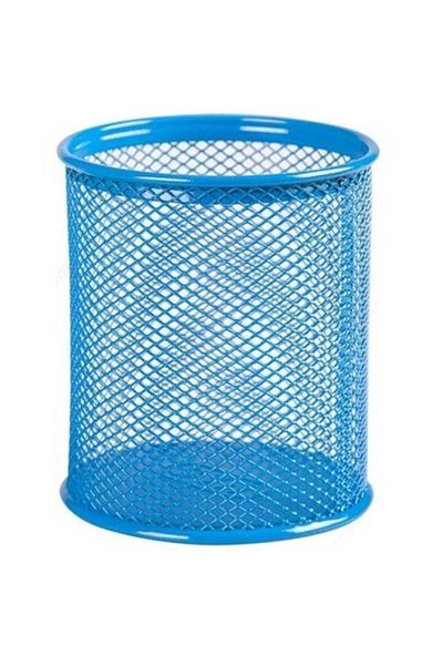 Bigpoint Metal Perforated Pen Holder Light Blue