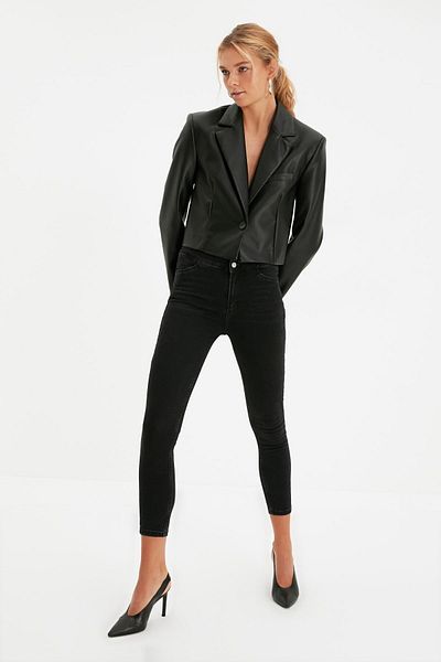 LİMABEL E.x.t.r.a Blugi negri (super skinny)