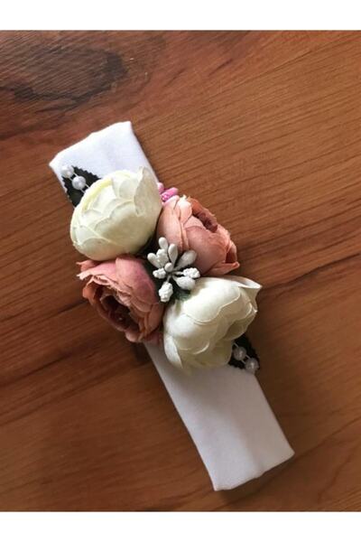 CAN BUTİK رباط شعر على شكل زهرة الفاوانيا من كانبوتيك