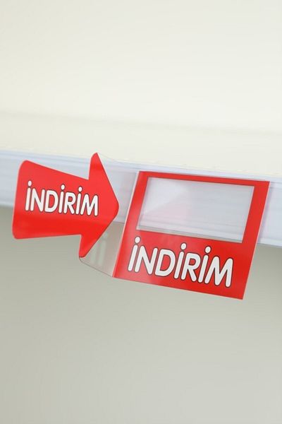 Modern Raf Shelf Front Discount Tag Red 10 Pack
