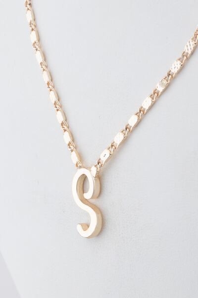 Sortie Aksesuar Çelik Harf Kolye 004 S